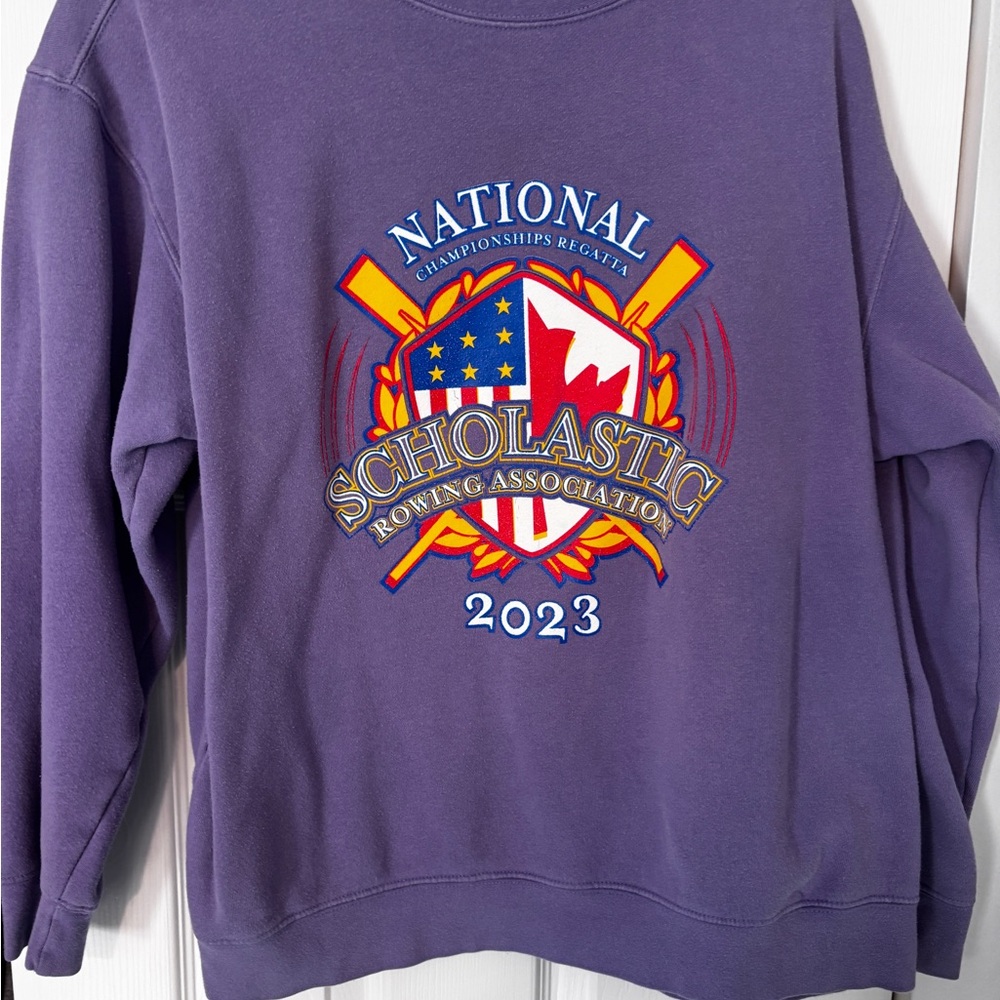Purple National Scholastic Rowing Association Sweater